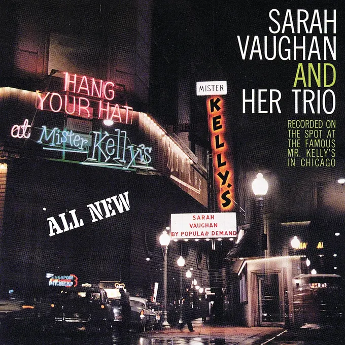 Album cover for At Mister Kelly’s by Sarah Vaughan