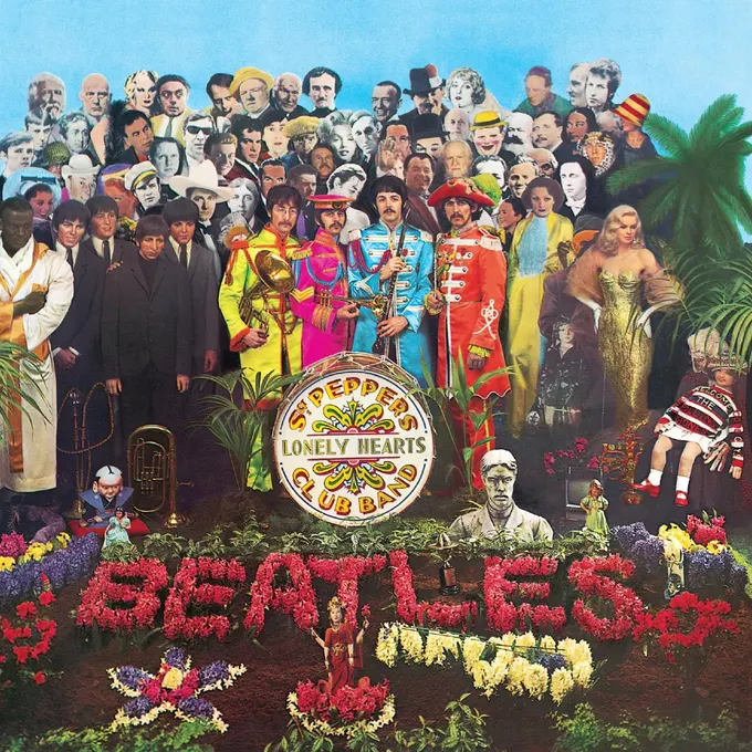 Album cover for Sgt. Pepper’s Lonely Hearts Club Band by The Beatles